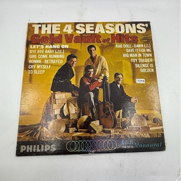 The 4 Seasons' – The 4 Seasons' Gold Vault Of Hits Vinyl Record Album - Picture 1 of 4